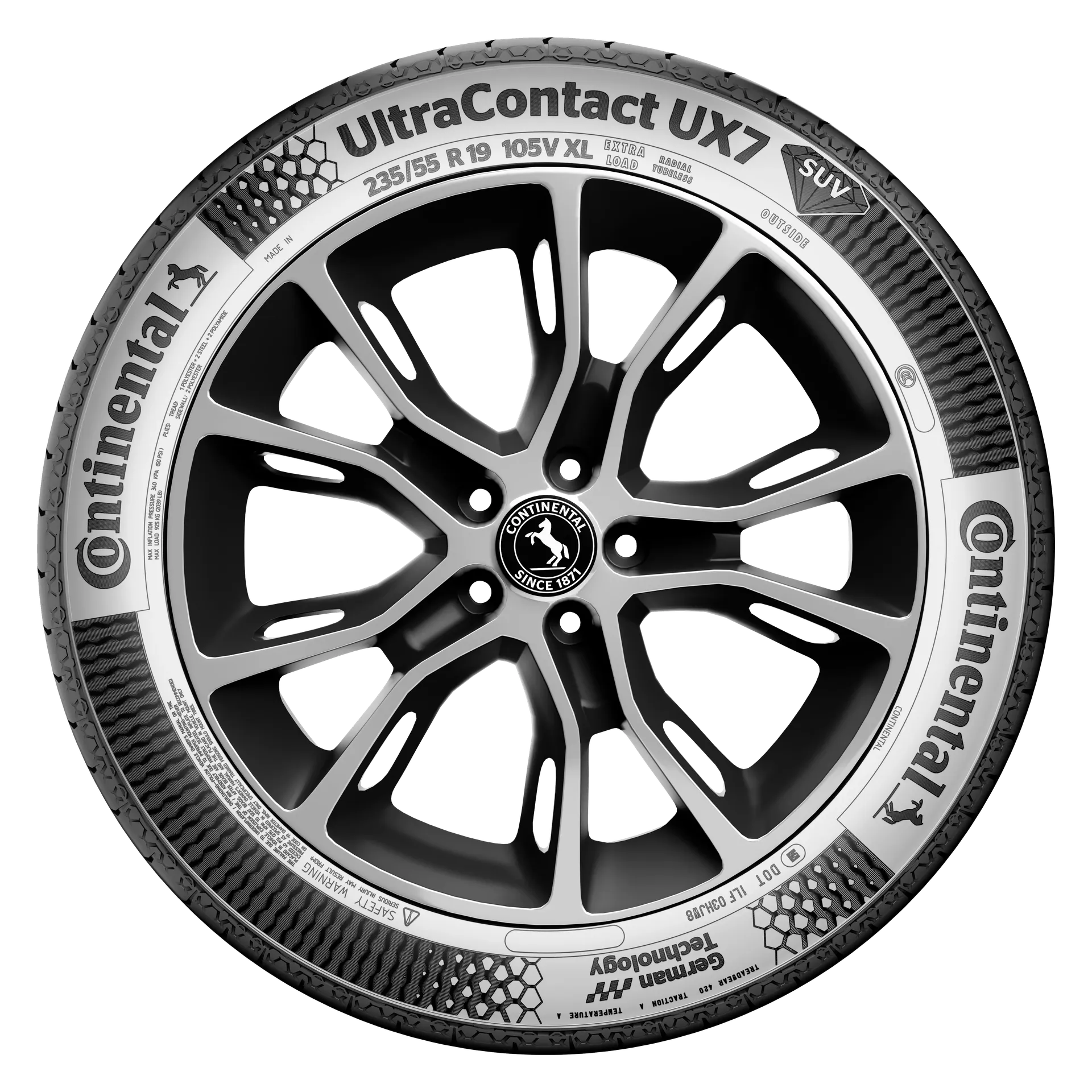 Lốp xe Continental 235_55R19 UltraContact UX7 Thái Lan.webp