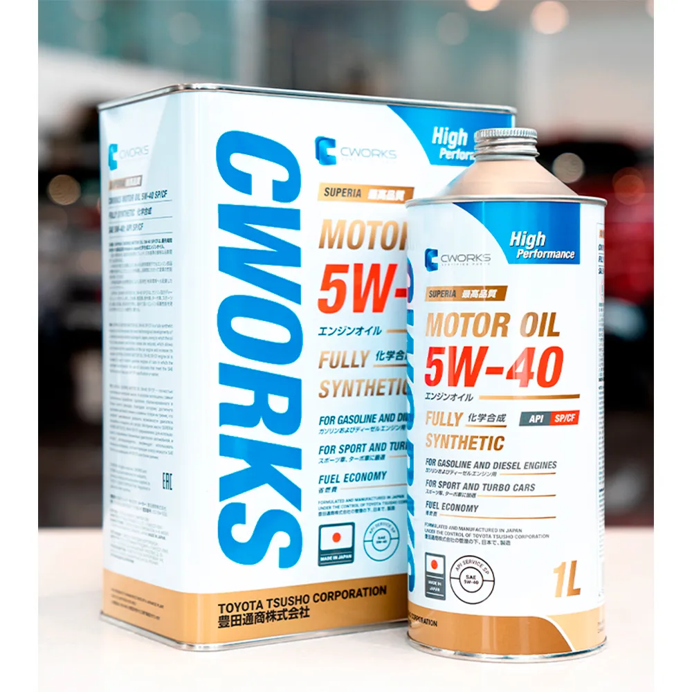Dầu nhờn động cơ xăng_diesel CWORKS SP 5W-40 4L Nhật Bản (2).webp