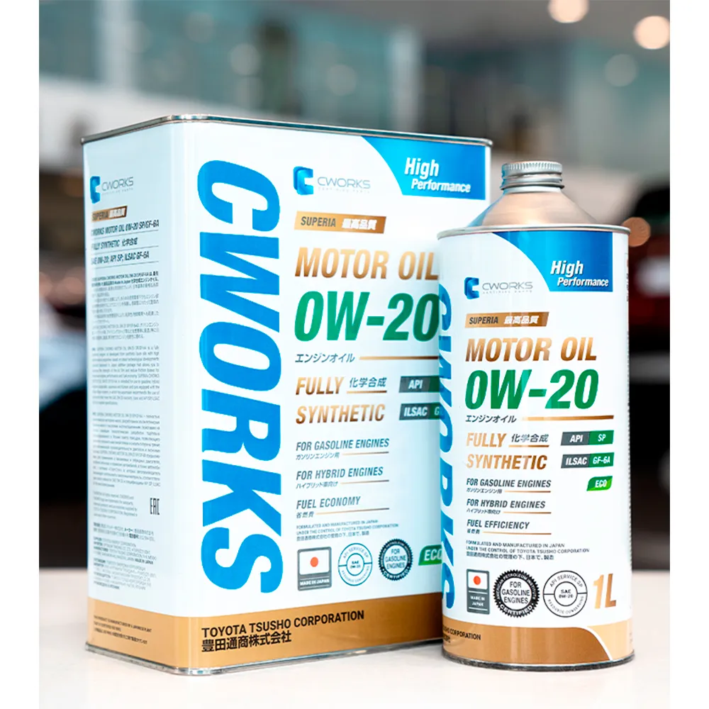 Dầu nhờn động cơ xăng CWORKS SP_GF- 6A 0W-20 4L Nhật Bản.webp