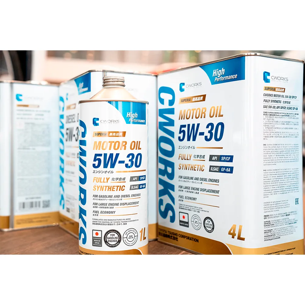 Dầu nhờn động cơ xăng_diesel CWORKS SP_GF- 6A 5W-30 4L Nhật Bản (1).webp